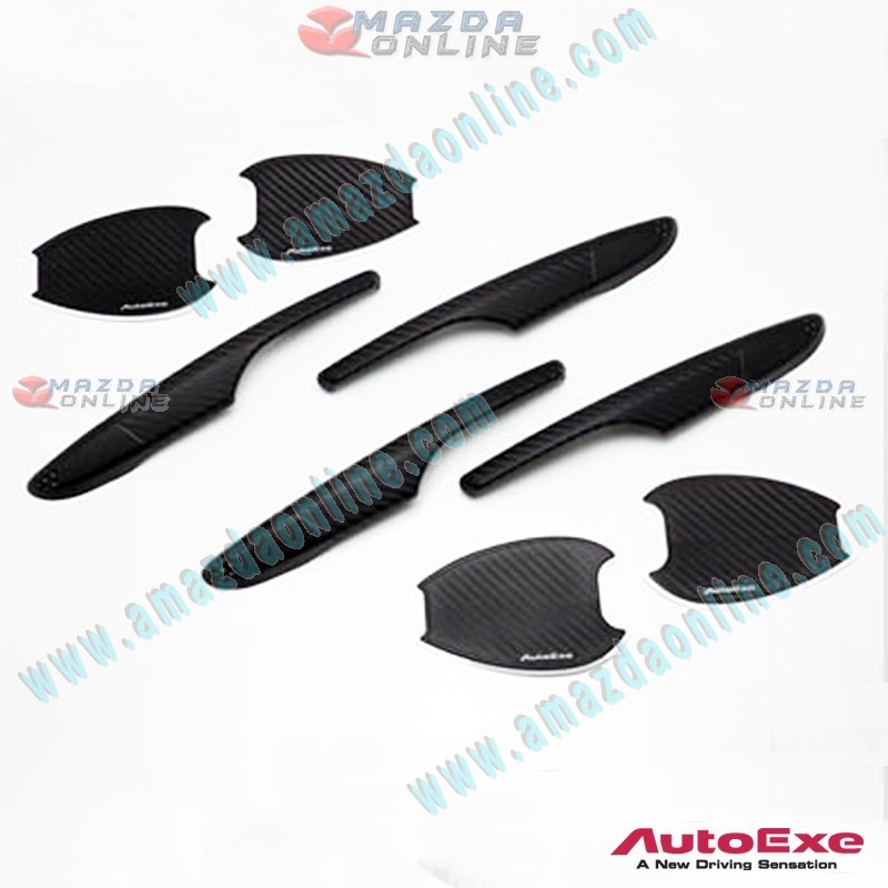 AutoExe Cubierta para Manija de Puerta de Aspecto de Carbono para Mazda CX-90 [KK] 2023-2025