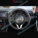 AutoExe Flat Bottom Leather Steering Wheel fits 15-18 Mazda2 [DJ] MBM137003