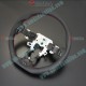 AutoExe Flat Bottom Leather Steering Wheel fits 15-18 Mazda2 [DJ]