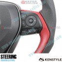 Kenstyle Flat Bottomed Nappa Leather Steering Wheel fits 19-24 Toyota Corolla Hybrid [ZWE] TD03