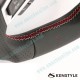Kenstyle Flat Bottomed Leather and Carbon Fibre with double stitching Steering Wheel fits 15-24 Miata [ND]