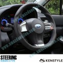 Kenstyle Volante de Fondo Plano de Cuero para 2011-2016 Subaru Impreza Sport [GP,A-E]