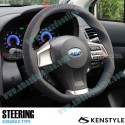 Kenstyle Volante de Fondo Plano de Cuero para 2012-2015 Subaru XV [GP7,B-D]