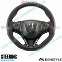 Kenstyle Volante de Fondo Plano de Cuero para 2013-2024 Honda Vezel [RU1,RU2]