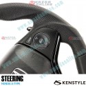 Kenstyle Volante de Fondo Plano de Cuero para 2013-2024 Honda Vezel Hybrid [RU3,RU4]