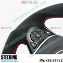 Kenstyle Volante de Fondo Plano de Gamuza para 2015-2022 Honda S660 [JW5]