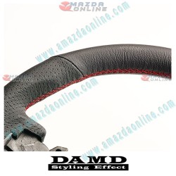 Damd Volante Deportivo de Fondo Plano de Cuero para 2009-2012 Subaru Legacy [BM,BR]