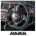 Damd Volante Deportivo de Fondo Plano de Ultrasuede para 2007-2016 Nissan GT-R [R35]