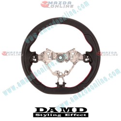 Damd Volante Deportivo de Fondo Plano de Cuero para 2024-2025 Toyota GR Prius
