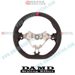Damd Volante Deportivo de Fondo Plano de Cuero para 2020-2025 Toyota GR Prius