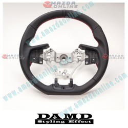 Damd Volante Deportivo de Fondo Plano de Cuero para 2015-2017 Subaru Crosstrek XV [GP]