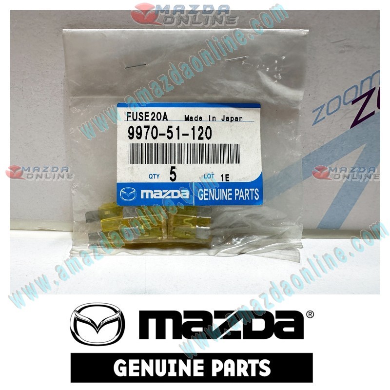 Mazda Genuino Fusible Multiusos 20A 9970-51-120 para 1984-2012 Mazda