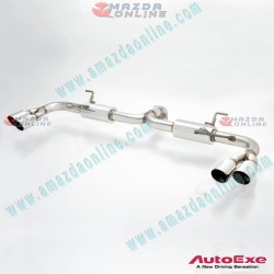 AutoExe Qual Oval Tip Exhaust Cat-Back fits 24-25 Mazda CX-80 [KL] SkyActiv-D KHA1-V5-800-KL