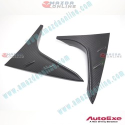 AutoExe Matte Carbon-Pattern Rear Window Side Fin Set fits 22-25 Mazda CX-60 [KH] KHA1-V4-950