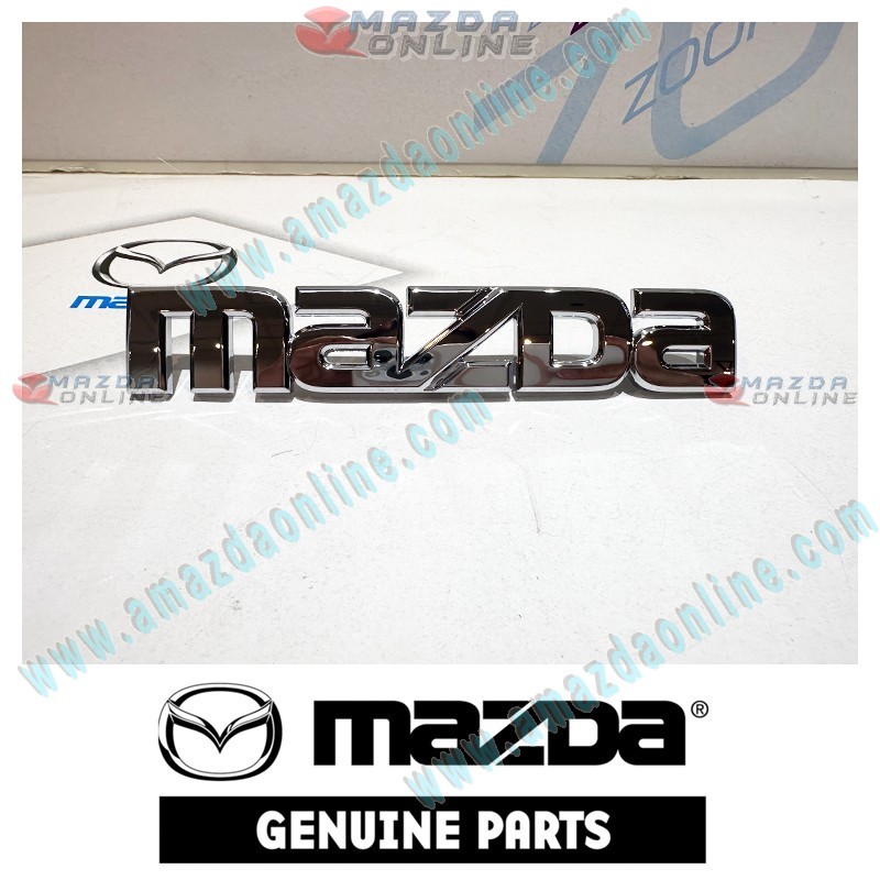 Mazda Genuino Placa de Nombre Mazda Trasera BP4K-51-710A para 2003-2008 Mazda3 [BK]