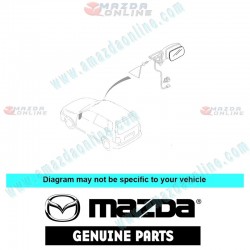 Mazda Genuine Left Door Mirror D210-69-180A-29 fits 96-02 MAZDA121 [DW] D210-69-180A-29
