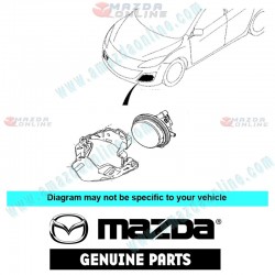 Mazda Genuine Right Fog Light BBS1-51-680B fits 09-12 MAZDA3 [BL] BBS1-51-680B