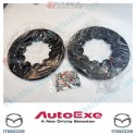 AutoExe Rear Brake Rotor Replacement Disc Set fits 03-12 RX-8 [SE3P]