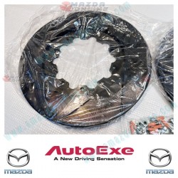 AutoExe Rear Brake Rotor Replacement Disc Set fits 03-12 RX-8 [SE3P]