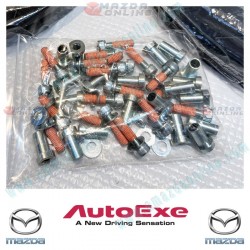 AutoExe Rear Brake Rotor Replacement Disc Set fits 03-12 RX-8 [SE3P]