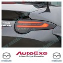 AutoExe Luces Traseras LED Negras con Intermitente Secuencial, Compatibles con Mazda Miata [NE] Miata NERF