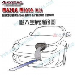 AutoExe Sistema de Admision de Aire de Fibra de Carbono compatible con modelo 05-15 Miata [NC]