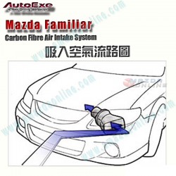 AutoExe Sistema de Admision de Aire de Fibra de Carbono compatible con modelo 98-03 Familia [BJ],Mazda5 [CP]