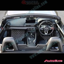 AutoExe Carbon Fibre Door Control Panel Covers fits 15-26 MX-5 Miata (ND,NE)