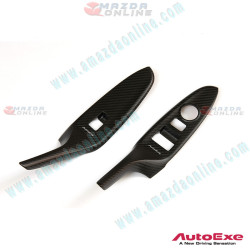 AutoExe Carbon Fibre Door Control Panel Covers fits 15-26 MX-5 Miata (ND,NE)