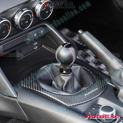 AutoExe Carbon Fibre Shifter Surround Cover fits 15-26 MX-5 Miata (ND,NE)