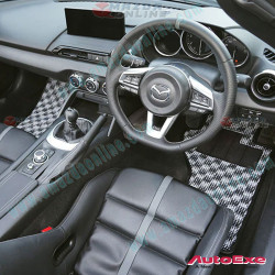 AutoExe Sport Interior Floor Mats with Heel Pad fits 15-26 MX-5 Miata (ND,NE)