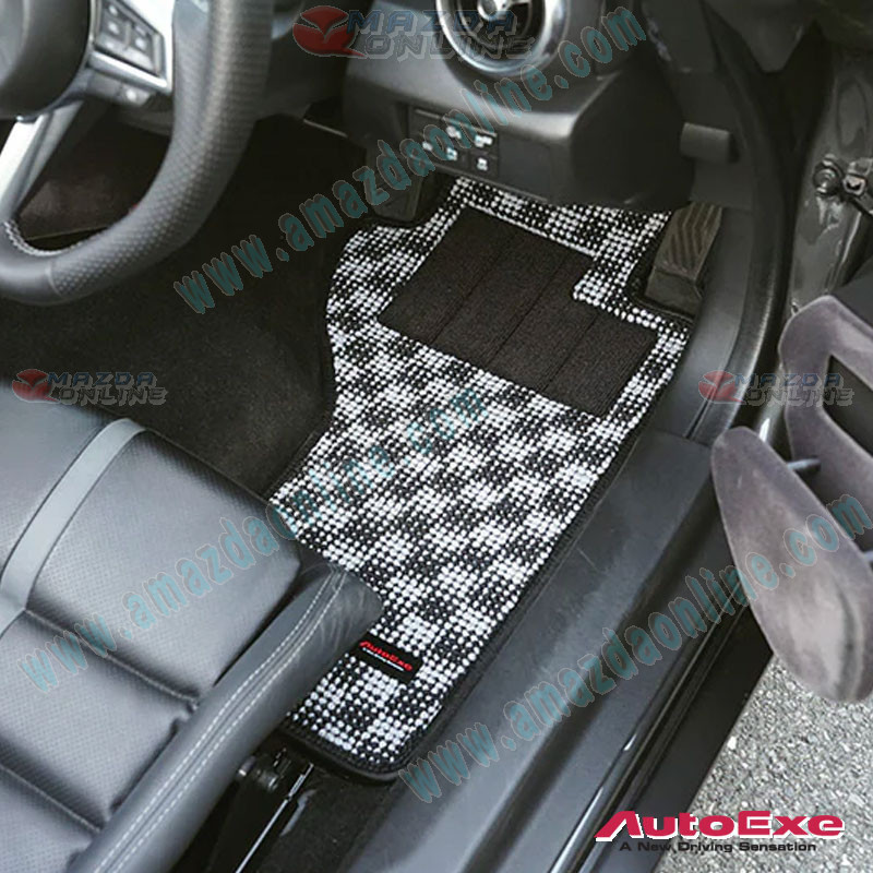 AutoExe Sport Interior Floor Mats with Heel Pad fits 15-26 MX-5 Miata (ND,NE)