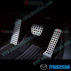 Genuine Mazda JDM Alloy Sport Pedal Set fits 17-26 MX-5 Miata (ND,NE)