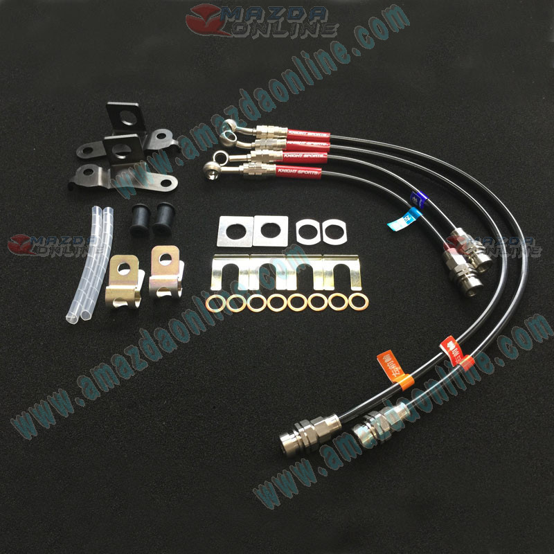 KnightSports Kit de Líneas de Freno para Pinzas Brembo compatible con modelos Miata (ND NE) 15-26
