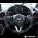 Kenstyle Flat Bottomed Leather and Piano Black Steering Wheel fits 13-16 Mazda CX-5 [KE]