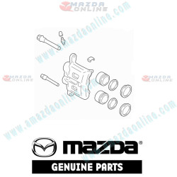 Mazda Genuine Front Brake Caliper Body and Piston Combo fits 13-25 MAZDA CX-5 [KE, KF]