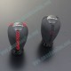 AutoExe Leather Long Shift Knob with red stitching