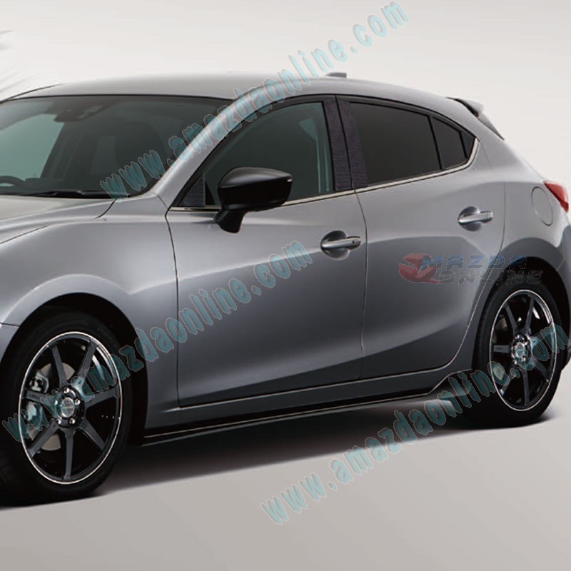 13-16 Mazda3 [BM] MazdaSpeed Side Skirt Extension Splitters