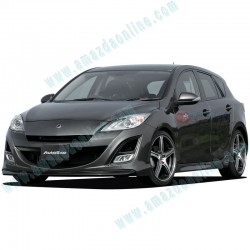 AutoExe Front Bumper with Grill Cover Aero Kit fits 08-10 Mazda3 [BL] MBL2000