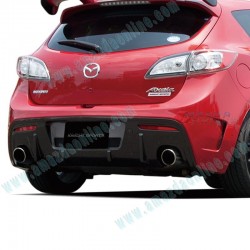 KnightSports Rear Bumper Cover Aero Kit fits 08-13 Mazda3 [BL] 5-Door