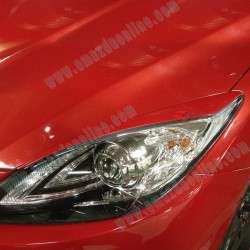 KnightSports Headlight Eyelid Eyebrow Trim fits 11-13 Mazda3 [BL]