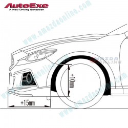 AutoExe Kit Aero de Parachoques Delantero con Parrilla para 2016-2017 Mazda6 [GJ]