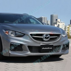 AutoExe Front Bumper with Grill Aero Kit include LED Daytime Running Light fits 13-15 Mazda6 [GJ]