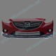KnightSports Front Lower Lip Spoiler fits 13-15 Mazda6 [GJ]
