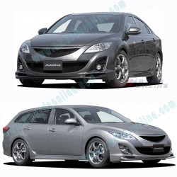 AutoExe Parachoques Delantero con Kit Aero de Parrilla para 2010-2012 Mazda6 [GH]