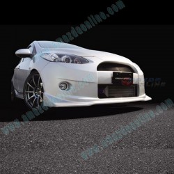 KnightSports Parachoques Delantero con Kit Aero y Parrilla Tipo-1 para 2007-2014 Mazda2 [DE]