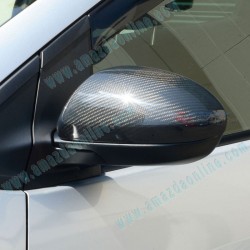 KnightSports Carbon Fibre Side View Mirror Cover fits 07-14 Mazda2 [DE]