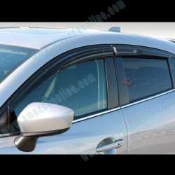 AutoExe Clip-on Type Smoke Window Vent Visors fits 2013-2018 Mazda3 [BM]
