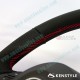 Kenstyle Flat Bottomed Leather Steering Wheel with red stitching fits 13-16 Mazda6 [GJ]