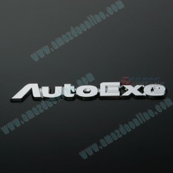 AutoExe Emblema Cromado de Logo